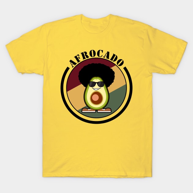 Afrocado Funny Avocado Pun T-Shirt by yeoys